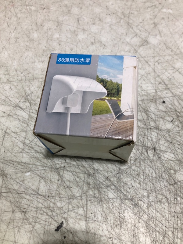 Photo 1 of Angoily Waterproof Outlet Plug Covers, Outdoor Socket Box Electric Plug Cover Rainproof Cover Wall Switch Socket Plate Protector for Bathroom Home Outdoor White