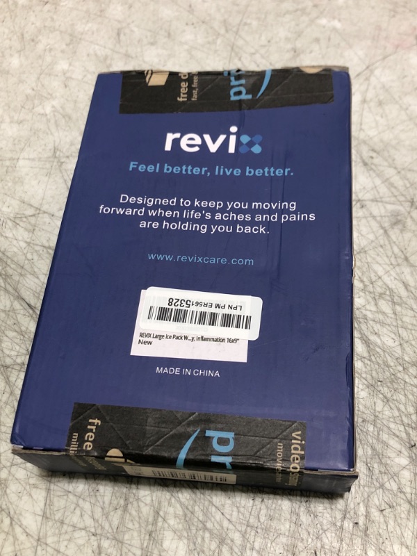 Photo 1 of REVIX Large Ice Packs Wrap for Hip, Knee, Leg, Shoulder, Back, Reusable Gel Cold Pack for Injuries, Joint and Muscle Discomfort Relief, Black