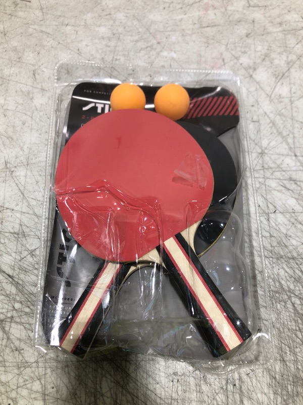 Photo 1 of STIGA Performance 2 Player Ping Pong Set – 2 Table Tennis Rackets, 3 – 3 Star Orange Balls Included