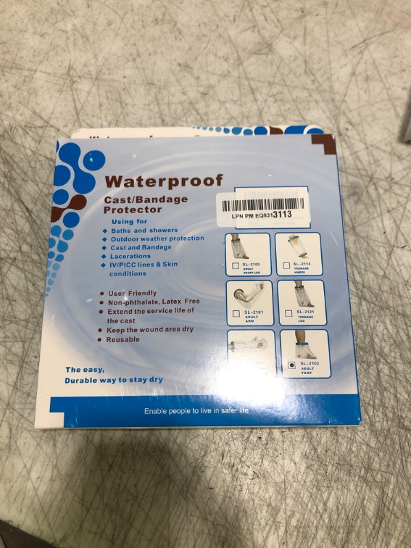 Photo 1 of 100% Waterproof Foot Cast Cover Wound Protector for Shower Bath, Watertight Cast Bag Covers for Broken Surgery Foot, Wound and Burns - Reusable [2025 Upgrade]