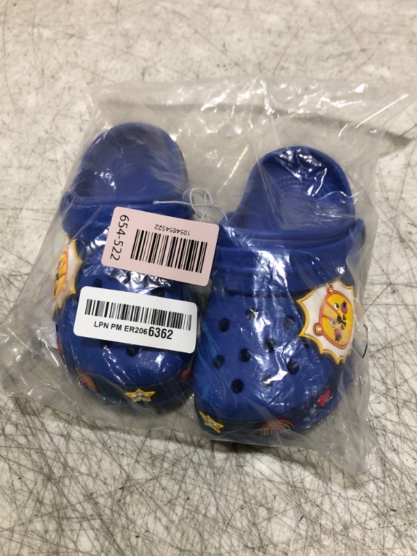Photo 1 of Toddler Clog Slippers Garden Sandals Slip On Water Shoes Sneakers Cartoon Slides for Boys and Girls Children Beach Pool Shower LionbBlue-270