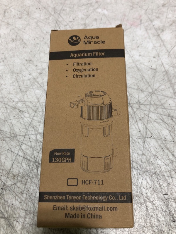 Photo 1 of AquaMiracle Aquarium Filter for Green Water, U - V Fish Tank Filter with Timer (4/8/12/24 Hrs), Dual Mode (Aeration/Rainfall) Fish Filter for 10-40 Gallon Tanks, Flow Rate and Direction Adjustable