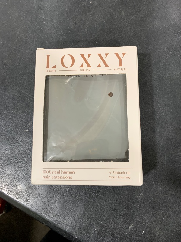 Photo 1 of Loxxy Human Hair Extensions Seamless Clip in Hair Extensions 14inch Ombre Chocolate Brown to Caramel Blonde 110gram 7pcs Thick Remy Hair Extensions Full Head Natural Real Hair Clip in # R4-4/27