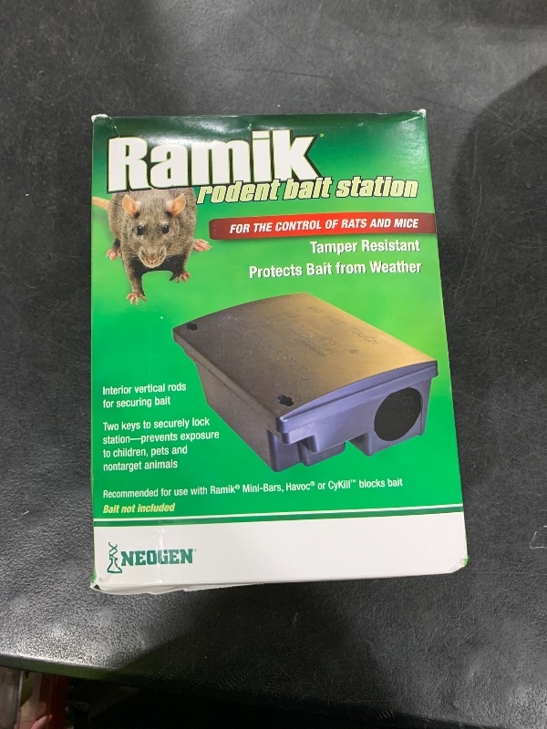 Photo 1 of Neogen 000550 Rodent Bait Station, Black