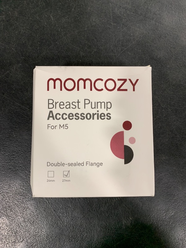 Photo 1 of Momcozy Double-Sealed Flange 27mm Compatible with Momcozy M5 Breast Pump. Original M5 Breast Pump Replacement Accessories, 1PC (27mm)