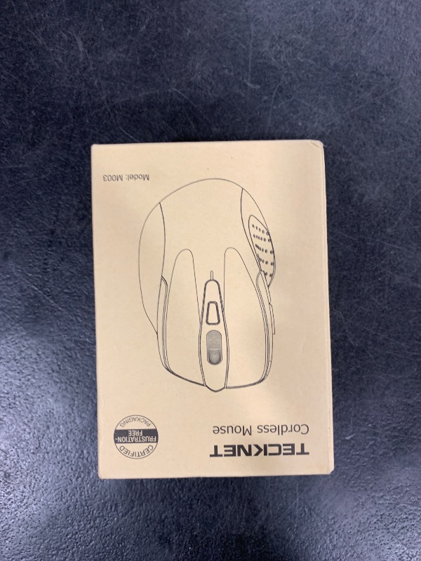 Photo 1 of TECKNET Wireless Mouse, 2.4G Ergonomic Optical Mouse, Computer Mouse for Laptop, PC, Computer, Chromebook, Notebook, 6 Buttons, 24 Months Battery Life, 2600 DPI, 5 Adjustment Levels