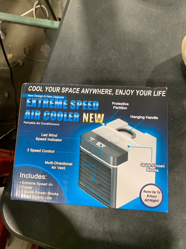 Photo 1 of Portable Air Conditioner with Upgraded Leak-Proof Ice Cooling Technology, Mini Personal Air Cooler with 3 Speeds for Room Office Bedroom Tent
