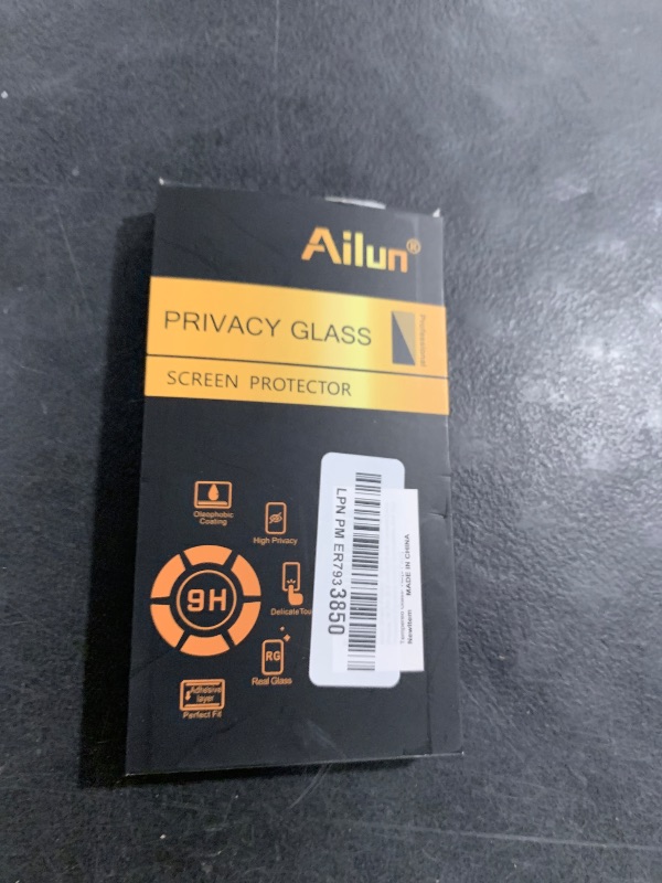 Photo 1 of Ailun 3Pack Privacy Screen Protector for iPhone 16 Pro [6.3 inch]+3Pack Camera Lens Protector,Dynamic Island Compatible,Anti Spy Tempered Glass[9H Hardness]- HD