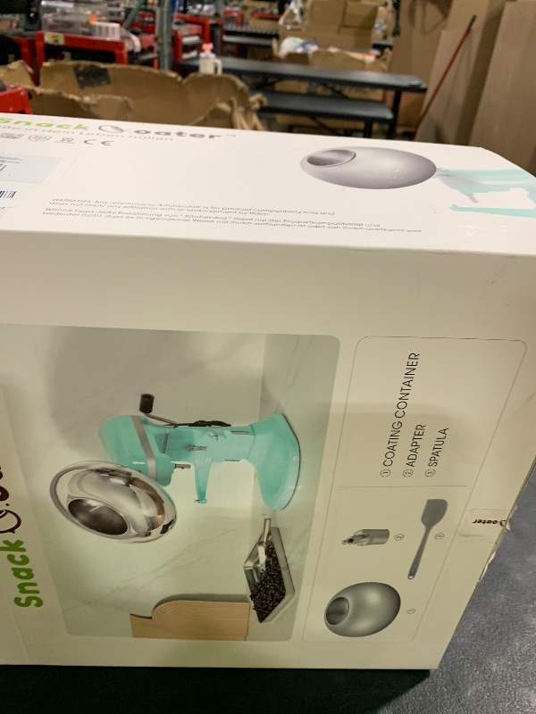 Photo 1 of Aieve Snack Coater Compatible with KitchenAid Bowl-Lift Stand Mixer for Making Chocolate Covered Almonds, Pistachio, Peanut, Freeze Dried Strawberry, Raisin, Macadamia Nuts and Blueberry