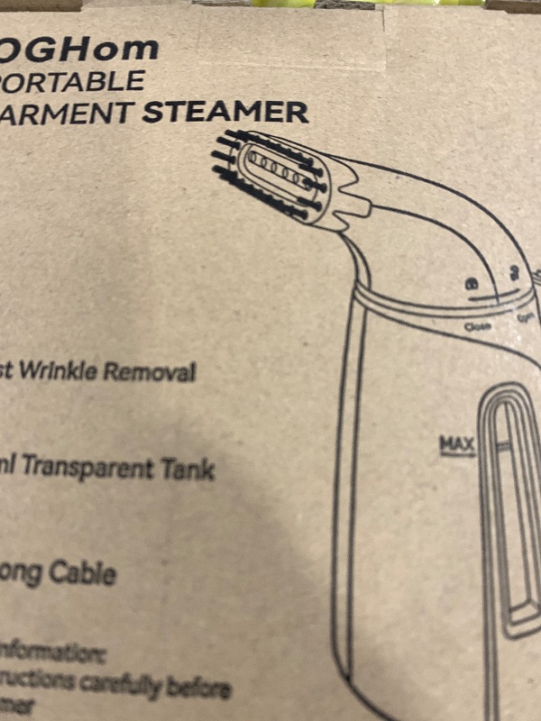 Photo 1 of OGHom Steamer for Clothes, Handheld Clothing Steamer for Garment, 240ml Big Capacity 700W Portable Travel Steam Iron (Only for 120V)