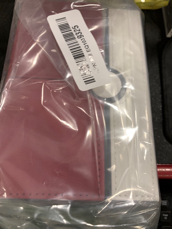 Photo 1 of tombert Card Deck Box with 2 Dividers and a Dice Tray for MTG Cards, 380+ Card Storage Box Fits 150 Double Sleeved Cards for TCG CCG (Red &White)