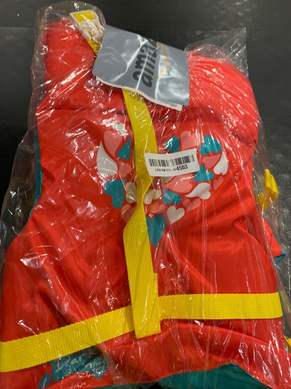 Photo 1 of Dark Lightning Coast Guard Approved Toddler Life Jacket 0-30 lbs, Swimming Pool Floaties for Toddlers 1-3 Years Old, USCG Baby/Infant Swim Vest 20-30 Pounds (Red)