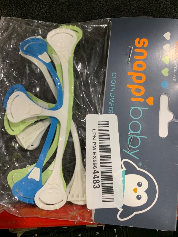 Photo 1 of [Original 5-pack] Snappi Cloth Diaper Fasteners - Replaces Diaper Pins - Use with Cloth Prefolds and Cloth Flats