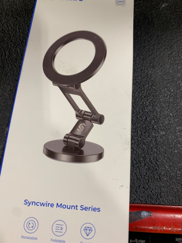 Photo 1 of Syncwire Fits MagSafe Car Mount for Car Dash&Tesla Screen[All-Metal] Magnetic Phone Holder, [Flexible Three-axis]360° Rotation Car Mount Strong Magnets Car Phone Holder for iPhone 16 15 14 13 Pro Max