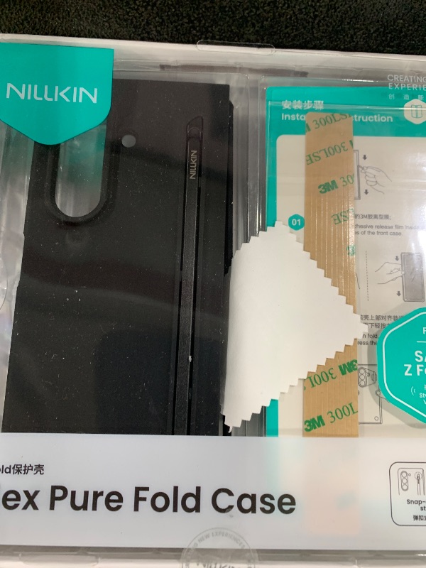 Photo 1 of Nillkin for Samsung Galaxy Z Fold 7 Case with Upgraded Stylus Pen [Superior Liquid Silicone] [Wireless Charging] [S Pen Holder] Shockproof Slim Phone Case Cover with Pen for Galaxy Z Fold 7, Black