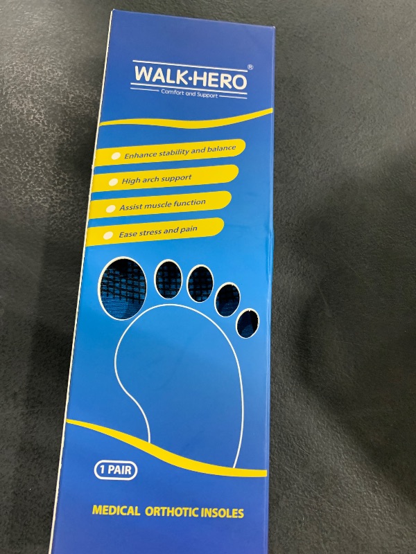 Photo 1 of Inserts Relieve Plantar Fasciitis - Flat Feet Insoles Arch Supports, Orthotic Insoles for Foot Pain Arch Pain Reduce Muscle Fatigue Absorb Shock (Mens 5-5 1/2 | Womens 7-7 1/2)