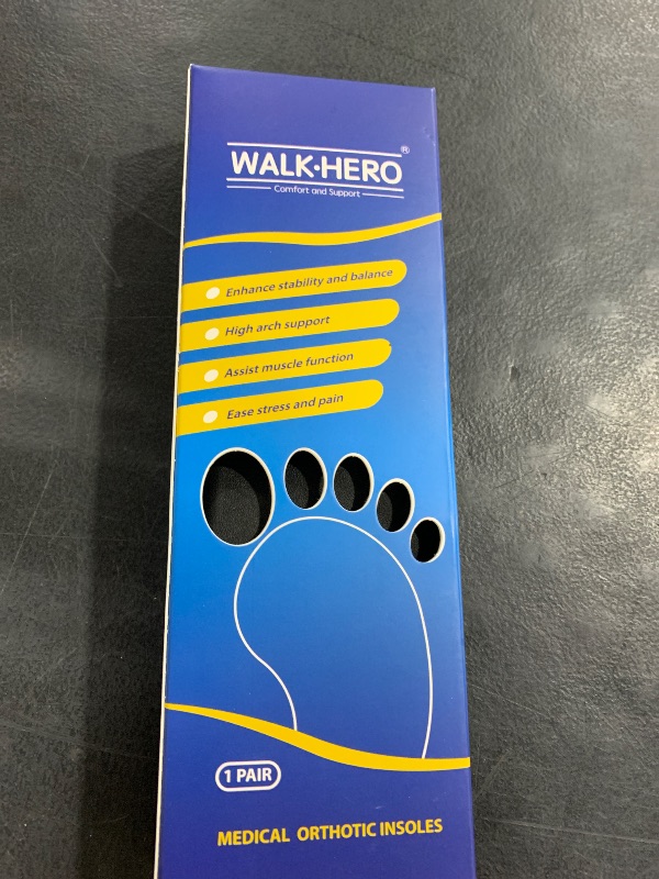 Photo 1 of Inserts Relieve Plantar Fasciitis - Flat Feet Insoles Arch Supports, Orthotic Insoles for Foot Pain Arch Pain Reduce Muscle Fatigue Absorb Shock (Mens 5-5 1/2 | Womens 7-7 1/2)