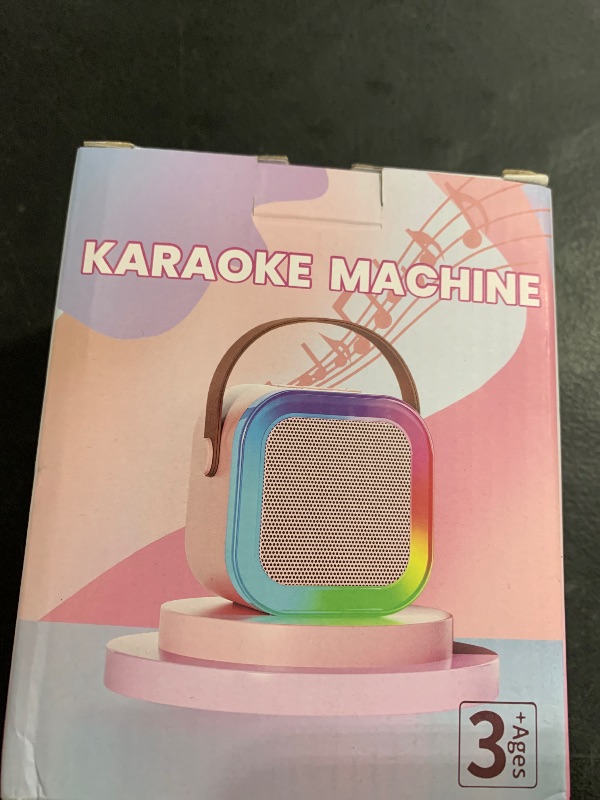 Photo 1 of Mini Karaoke Machine for Kids Adults, Portable Bluetooth Speaker with 2 Wireless Karaoke Microphones,2025 TOP Birthday Gifts Toys for Girls 3, 4, 5, 6, 7, 8+Years Old Toddler Karaoke Player