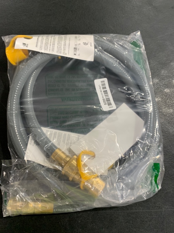 Photo 1 of GasSaf 8 FT Natural Gas Hose with Quick Connect Fitting, Natural Gas Conversion Kit for Gas Grill, Generator, Patio Heater and More - CSA Certified
