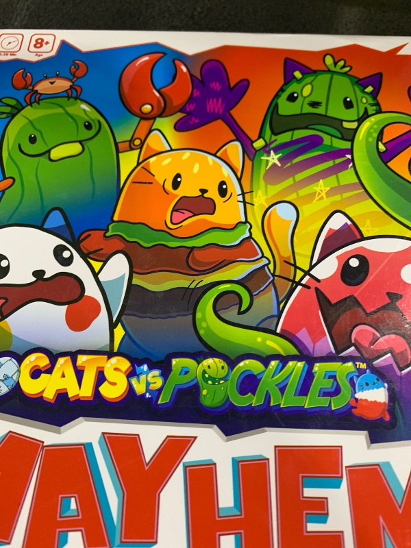 Photo 1 of Cats vs Pickles Mayhem Board Game - Beans Card Game for Kids Families and Adults with Exclusive CvP Characters - Easy to Learn for Family Fun Night - 2 Players to 8 Players