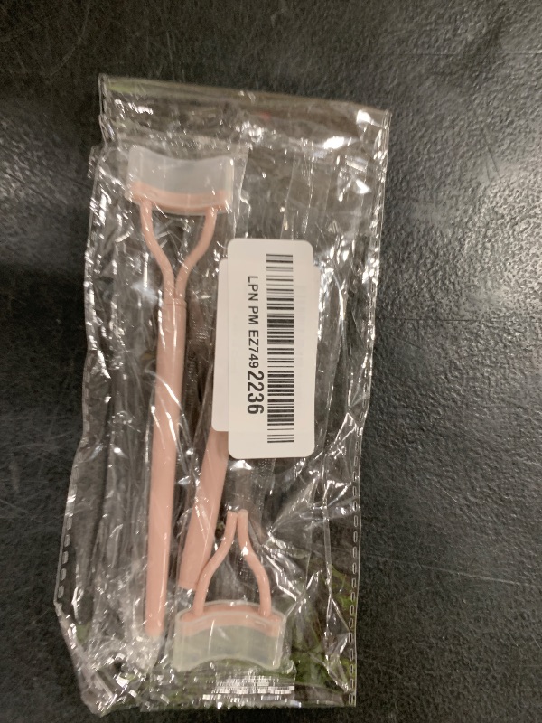 Photo 1 of 2 Pcs Eyelash Separator Tool Mascara Brushes Eyelash Comb Lash Separator Definer for Combing, Separating Lashes - Apricot Pink