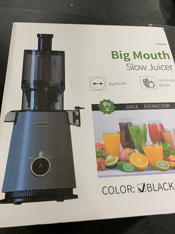 Photo 1 of ECOSELF Juicer Machines with Large Feed Chute, Professional Hands Free Cold Press Juicer For Whole Fruits & Vegetables, Self Feeding for Juice Extractor Machine, Easy to Clean