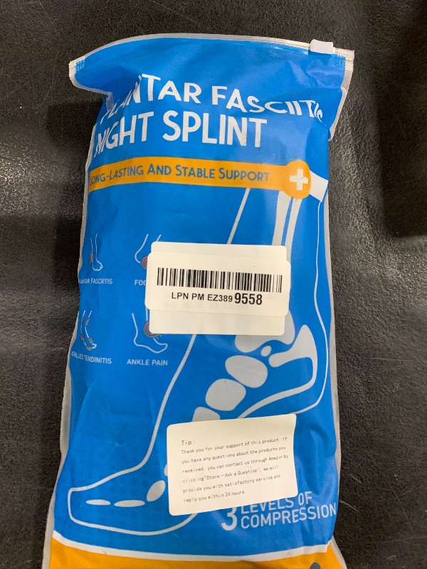 Photo 1 of KTSAY Upgrade Plantar Fasciitis Night Splint & Relief Brace with Adjustable Straps - Support for Achilles Tendonitis, Heel Spur Pain, Day & Night Use