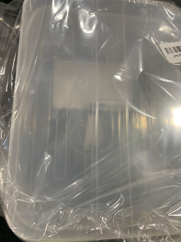 Photo 1 of Kekow 2-Pack Clear Storage Latch Box, Plastic Containers with Lids, 8 L