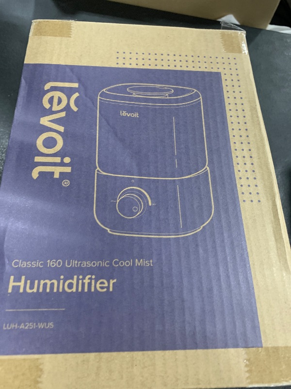 Photo 1 of LEVOIT Top Fill Humidifiers for Bedroom, 2.5L Tank for Large Room, Easy to Fill & Clean, 28dB Quiet Cool Mist Air Humidifier for Home Baby Nursery & Plants, Auto Shut-off and BPA-Free for Safety, 25H