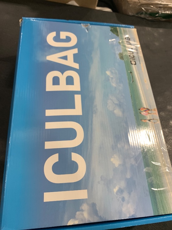Photo 1 of Iculbag Backpack Coolers Insulated Leak Proof Waterproof Soft Collapsible 35L Cooler Bag Insulated Waterproof for Men Women 48 Cans for Hiking Camping Travel Beah Kayak 24 Hour Cooling Blue