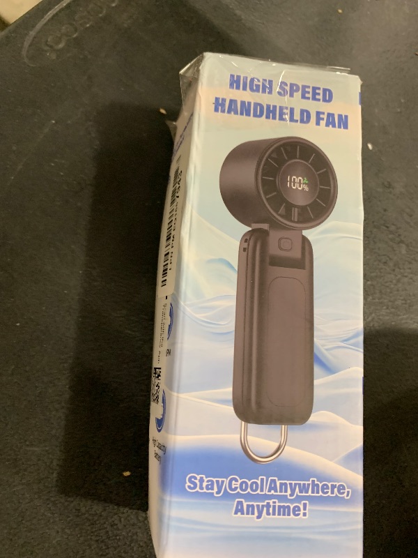Photo 1 of 4 in 1 Portable Handheld Turbo Fan, 9000RPM High-Speed Mini, 180° Foldable, 1-100 Speeds, Up to 15H Use, 5000mAh Battery, Powerful Personal Cooling, Hand Held Fan for Travel, Indoor & Outdoor