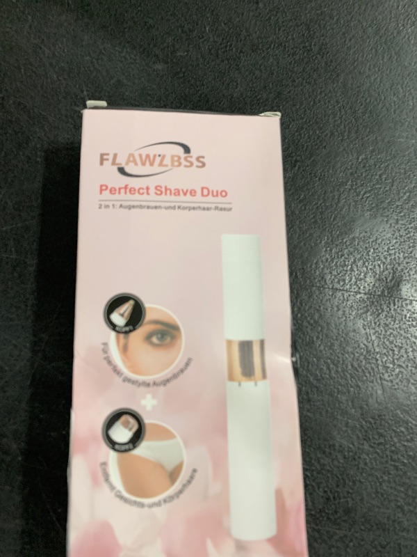 Photo 1 of 2-in-1 Dual Head Eyebrow Trimmer & Flawless Facial Hair Removal for Women, Painless & Gentle Facial Hair Remover for Brows, Chin, Upper Lip, Cheeks, Type-C Charging for Women