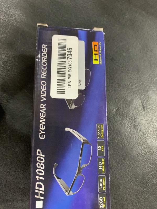 Photo 1 of KONLEYA 1080P HD Camera Glasses Video Recording Glasses Hands-Free Eyewear Camera for Outdoor Sports, Travel, and Adventures Built-in 32GB TF Card