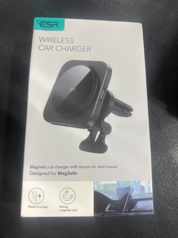 Photo 1 of ESR for MagSafe Car Mount Charger, 15W Magnetic Wireless Car Charger, Compatible with MagSafe Car Charger,Air Vent Dashboard Phone Holder Mount for iPhone 16 15 14 13 12, Galaxy S25, Fast Charging