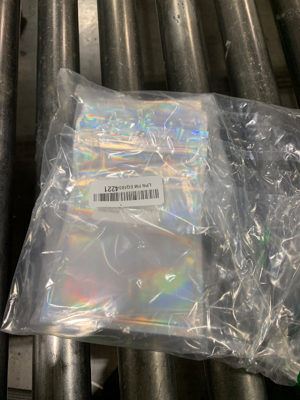 Photo 1 of ANZNKU 50 Pack Holographic Bags, 5" x 7" Resealable Small Baggies, Foil Pouch Rainbow Color Packaging Bags for Small Business, Plastic Zipper Bag for Food Storage Candy & Jewelry Packaging