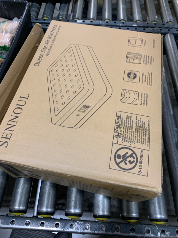 Photo 1 of SENNOUL Air Mattress Queen with Built in Pump - 2 Mins Quick Self Inflatable,16"/650lbs Max Blow Up Bed, All Night Stability No Lost Air?No Peculiar Smell for Camping,Home,Guests & Portable Travel