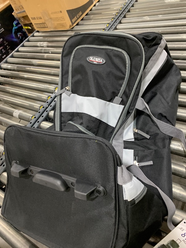 Photo 1 of Olympia 33 Inch 8 Pocket U Shaped Rolling Duffel Luggage Bag Suitcase