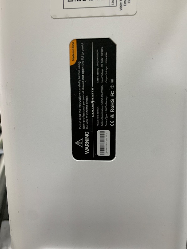 Photo 1 of  1000VA/800W Lithium UPS Battery Backup and Surge Protector, Backup Battery Power Supply with LiFePO4 Batteries(230.4 Wh), Sinewave UPS System, 10 Years Lifespan, 8 Outlets, LCD Display 