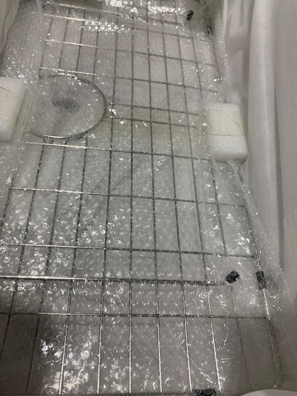 Photo 1 of Dcolora White Kitchen Sink 32-Inch Undermount Granite Composite Workstation Single Bowl Quartz Kitchen Sink DC-GU7755, 32"W x 19"D x 10"H