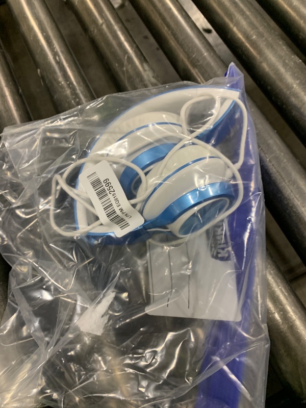 Photo 1 of AILIHEN Kids Headphones for School Boys, Headphones with Microphone for Chromebook Laptop Computer Smartphone, 3.5mm Foldable Lightweight Headset for Teen Teenager (Blue)