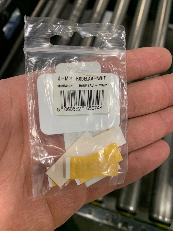 Photo 1 of MiniMount for RODE Lavalier/Lavalier GO. Slim, Low-Profile and Made from Hardened Plastic. Hand-Finished for Smoothness. Includes 5x Hypoallergenic MiniMount Stickies (White)