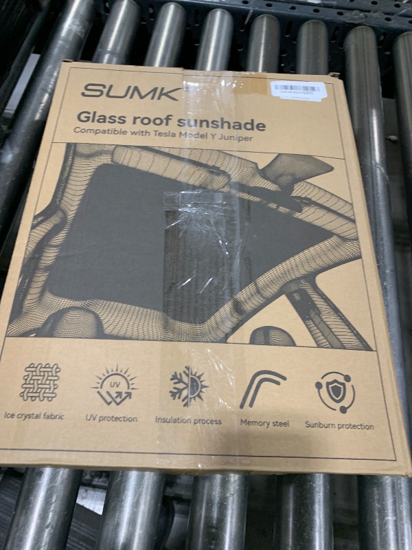 Photo 1 of SUMK 2025 Upgrade Magnetic Sunshade Roof for Tesla Model Y Juniper Accessories, [Never Sag & No Light Leakage] Nano Ice-Crystal Heat Insulation Glass Roof Shade for Model Y Launch 2025 2026-2PCS