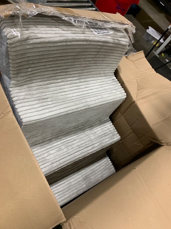 Photo 1 of Vfrog Dog Stairs for Small Dogs,17.5" H,4-Step Dog Steps for Bed and Couch with High Density Foam,Non-Slip Pet Steps for Doggy and Cat,Pet Stairs with a Washable Cover,Grey