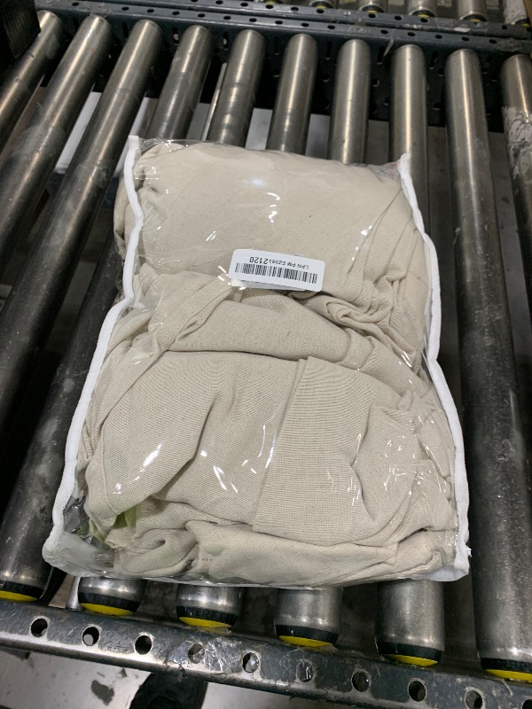 Photo 1 of 102 Inch Long Curtains Pinch Pleat Linen Curtains for Living Room Bedroom 2 Panels Tan Brown Burlywood Taupe Light Filtering Privacy 102 Inch Pleated Drapes Hooks Rings Back Tab for Sliding Door