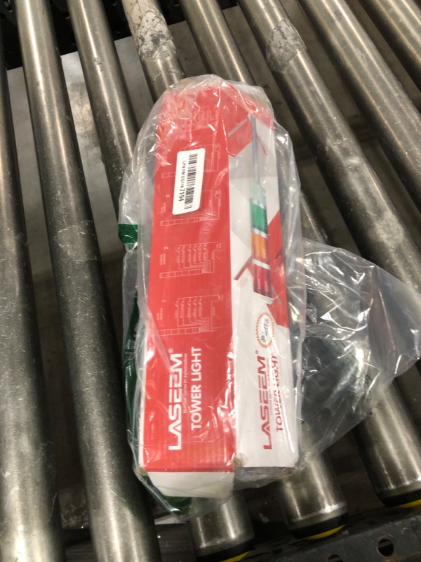 Photo 1 of DMWD Led Signal Tower Stack Lights, Industrial Warning Lights Column Signal Tower Andon Lights with Rotatable Base Continuous/Flashing Light Switchable, (Two Layer,12V with Buzzer)