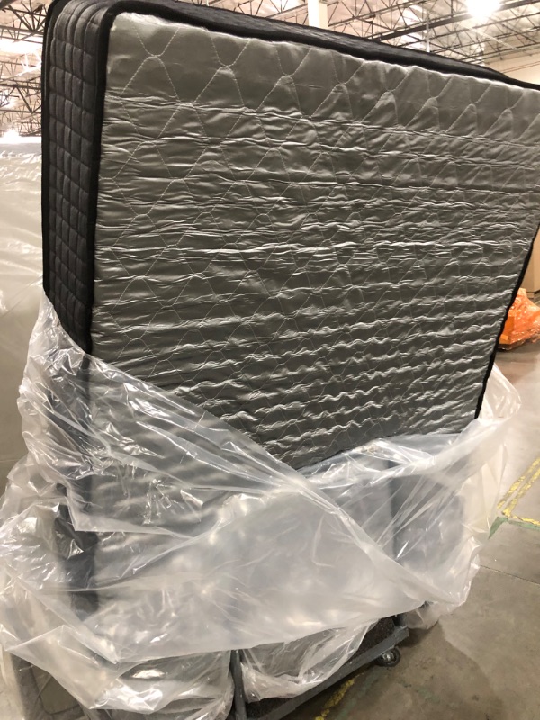 Photo 1 of  Queen Mattress, 14 Inch Hybrid Mattresses Black with Gel Memory Foam and Individually Pocket Innerspring Euro Top Medium Firm for Motion Isolation, Edge Support, 100 Night Trial 