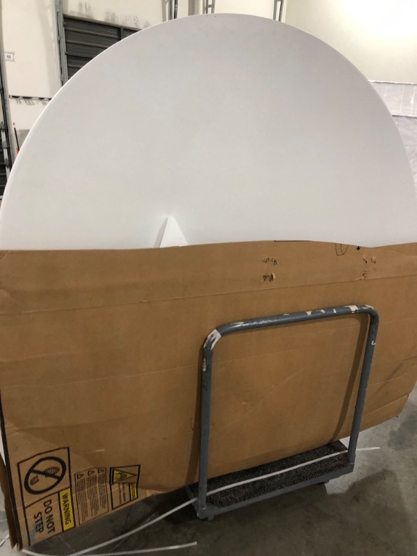 Photo 1 of Lifetime 22673 Folding Round Table, 6 Foot, White Granite