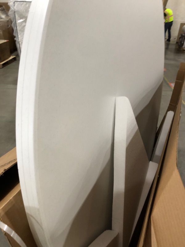 Photo 1 of Lifetime 22673 Folding Round Table, 6 Foot, White Granite
