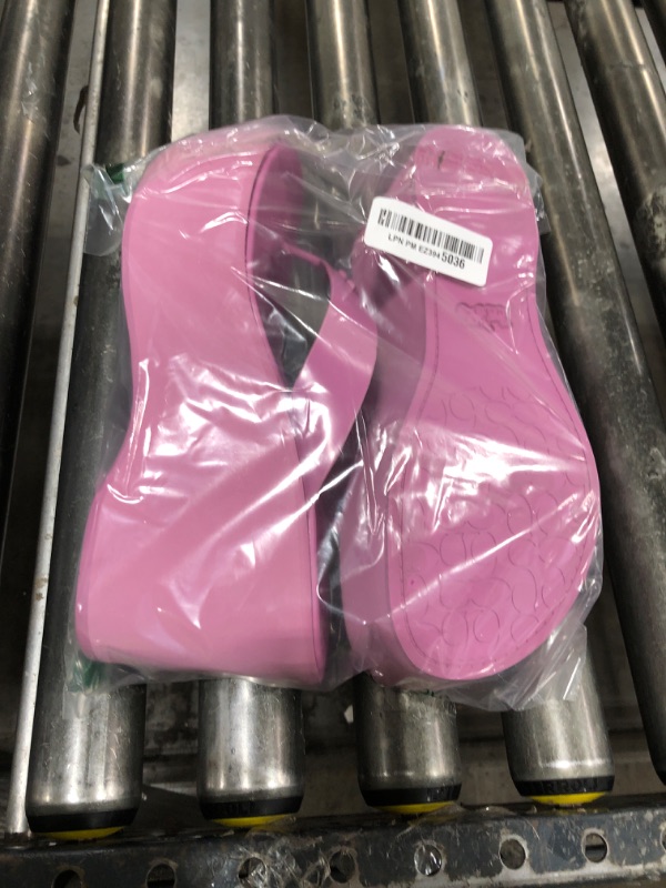 Photo 1 of Coach Women's Sculpted C Platform Flip Flop, Fuchsia, 10