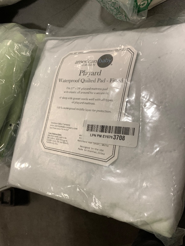 Photo 1 of American Baby Company Waterproof Fitted Pack and Play Mattress Protector 39" x 27" - Quilted, Noiseless, Soft & Breathable Playpen and Pack n Play Mattress Cover
